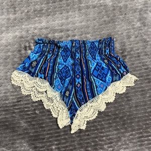 Soft Shorts with Lace Lining